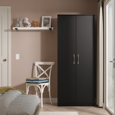 Crowndale Double Wardrobe - Matt Black - Size 2 - Image 4