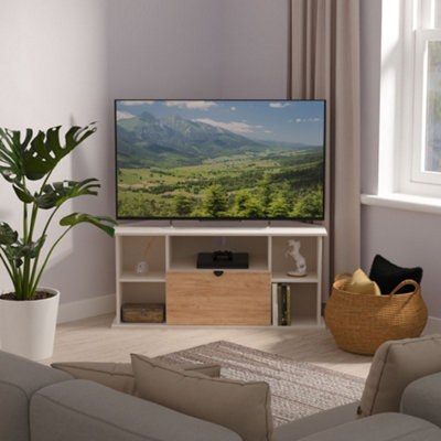 Varese Matt Kashmir Corner Tv Unit With 2 Shelves & 1 Drawers(H)51Cm X (W)112Cm X (D)51.5Cm from B&Q