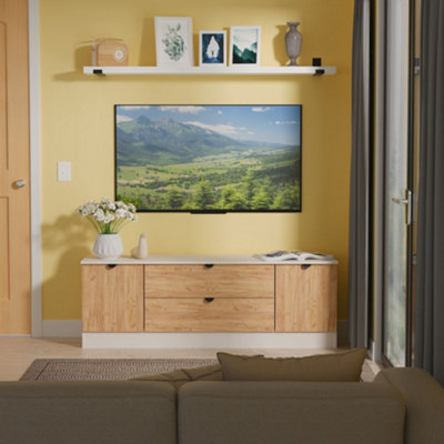  - Varese Matt Kashmir Tv Stand With 2 Drawers(H)49.5Cm X (W)144.2Cm X (D)40Cm