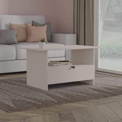 Bora Bottom Drawer Coffee Table in Kashmir - Ready Assembled - Lewis's Home  | TJ Hughes - Image 7