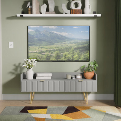 Ready Assembled U Unisex Grey Metro Drawer Coffee Tv Unit (Ready Assembled) In Size 2 - Image 3