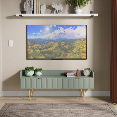 Ready Assembled U Unisex Pale Green Metro Drawer Coffee Tv Unit (Ready Assembled) In Size 2 - Image 4