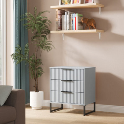 Ready Assembled U Unisex Light Blue Menai 3 Drawer Chest (Ready Assembled) In Size 2 - Image 7