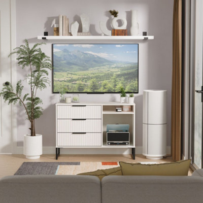 Swift Fara Ready Assembled 3 Drawer Tv Unit - Image 6