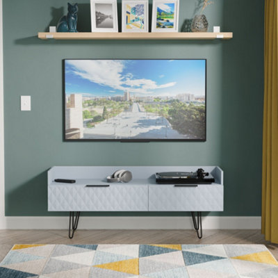 Welcome Furniture Harlequin Media Console Blue - Image 4