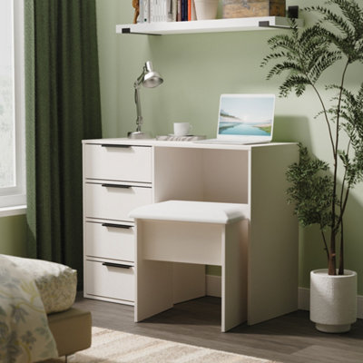 Welcome Furniture Hirato 4 Drawer Vanity - White - MFC & MDF - Image 3
