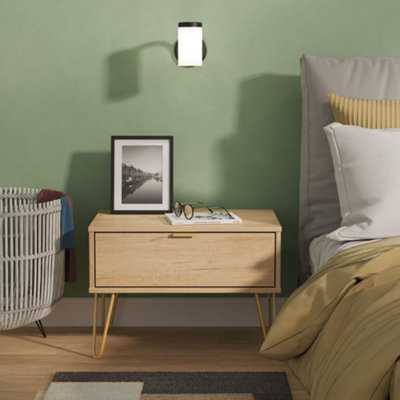 Ready Assembled U Unisex Natural Fuji 1 Drawer Wide Side Table (Ready Assembled) In Size 2 - Image 3