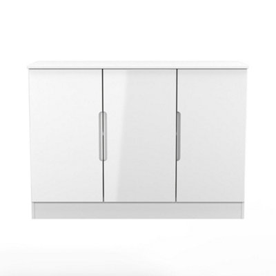 Welcome Furniture Milan 3 Door Sideboard - White - Image 6
