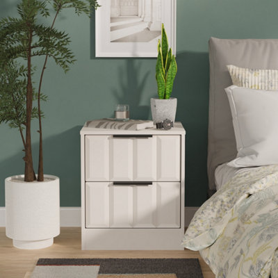 Ready Assembled U Unisex Taupe Seattle Drawer Bedside Cabinet (Ready Assembled) In Size 2 - Image 3