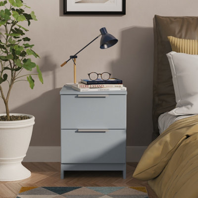 Banfield Blue Plymouth 2 Drawer Bedside - Image 4