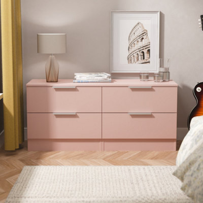 Ready Assembled U Unisex Dusty Pink Dover 4 Drawer Bed Box (Ready Assembled) In Size 2 - Image 3
