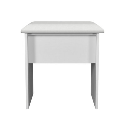 Ready Assembled U Unisex White Carlton Stool (Ready Assembled) In Size 2 - Image 3