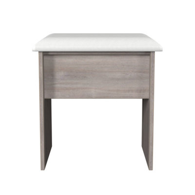 Welcome Furniture - Vanity Stool - Oak - Grey - Extra Small - Image 3