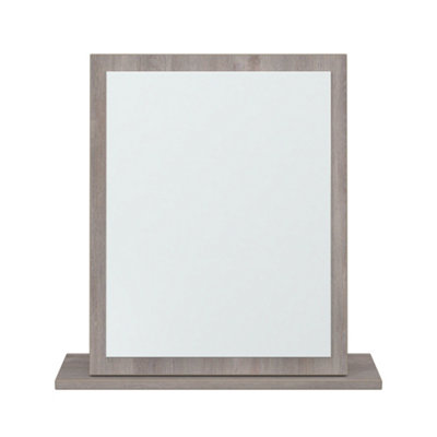 Welcome Furniture Worcester Small Mirror - Oak - Grey - Image 3