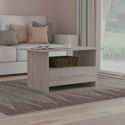 Welcome Furniture - Coffee Table - Oak - Grey - 93cm - Image 3
