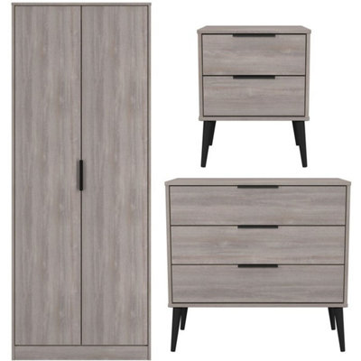 Tulsa 3 Piece Bedroom Furniture Pack (Ready Assembled) from B&Q