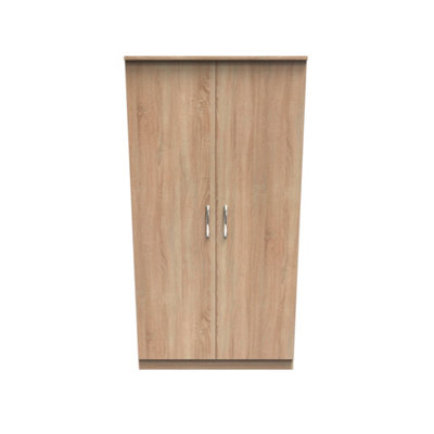 Hampshire Wide Double Wardrobe In Bardolino Oak (Ready Assembled) from B&Q