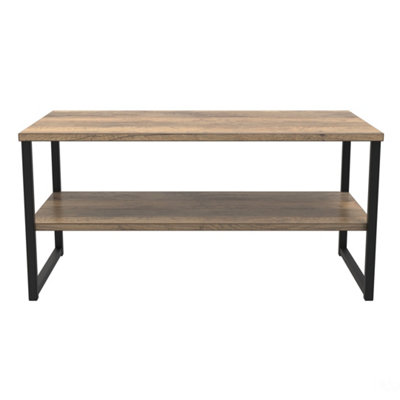 B&Q Tamworth Lagre Open Coffee Table In Vintage Oak (Ready Assembled)