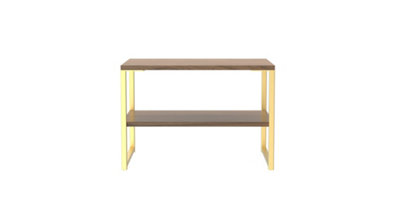 Tamworth Open Lamp Table In Carini Walnut (Ready Assembled) from B&Q