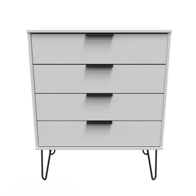  - Osaka 4 Drawer Chest Of Drawers In Grey Matt (Ready Assembled)