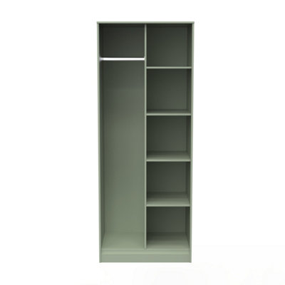 Osaka Tall Open Wardrobe In Reed Green (Ready Assembled) from B&Q