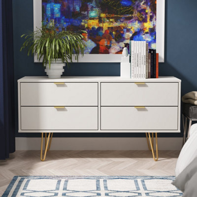 Honshu 4 Drawer Bed Box In Grey Matt (Ready Assembled) from B&Q