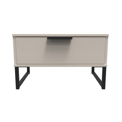 Beijing 1 Drawer Midi Bedside Cabinet In Kashmir Ash (Ready Assembled) from B&Q