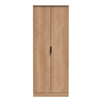 Beijing Tall Plain Wardrobe In Nebraska Oak (Ready Assembled) from B&Q