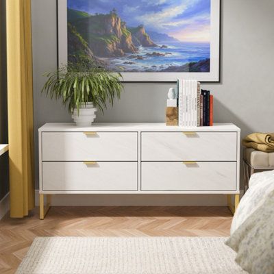Nanjing 4 Drawer Bed Box In Marble (Ready Assembled)