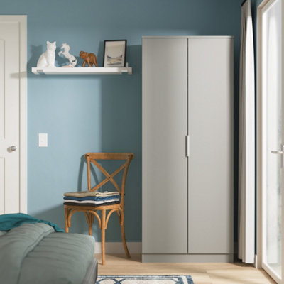 Dover Double Wardrobe In Dusk Grey (Ready Assembled) from B&Q