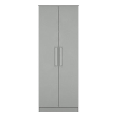  - Gloucester Double Wardrobe In Dusk Grey (Ready Assembled)