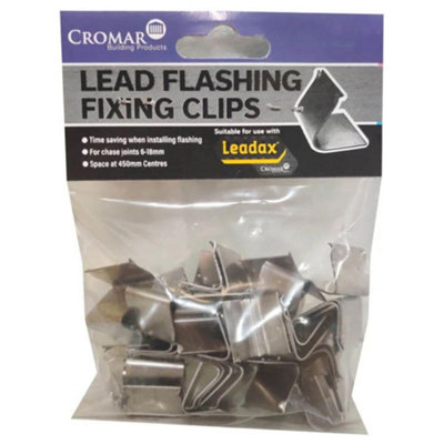 Cromar Leadax Fixing ClipsPack Of 50Secure Attachment For Leadax Lead Alternative & Masonry JointsFlashing Fixing Clips