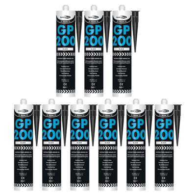 Bond It Gp200 General-Purpose Silicone Sealant9X Black275MlPremium Silicone Fast-SettingMould-ResistantFlexible from B&Q