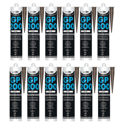 Bond It Gp200 General-Purpose Silicone Sealant12X Brown275MlPremium Silicone Fast-SettingMould-ResistantFlexible from B&Q