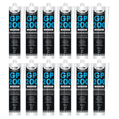 Bond It Gp200 General-Purpose Silicone Sealant12X Translucent 275MlPremium Silicone Fast-SettingMould-ResistantFlexible from B&Q