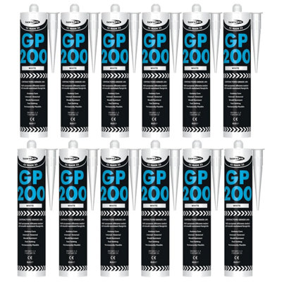 Bond It Gp200 General-Purpose Silicone Sealant12X White275MlPremium Silicone Fast-SettingMould-ResistantFlexible from B&Q