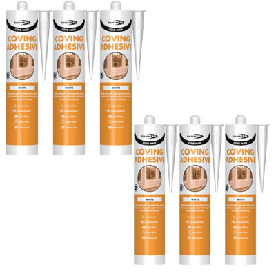 Bond It Cove-Mate Coving Adhesive6X White 285MlSolvent-FreeHigh-Strength Gap-Filling Adhesive SealantPremium Sealer from B&Q