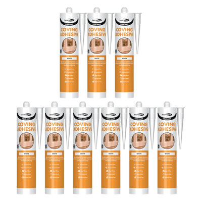 Bond It Cove-Mate Coving Adhesive9X White 285MlSolvent-FreeHigh-Strength Gap-Filling Adhesive SealantPremium Sealer from B&Q