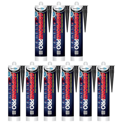 Bond It Gripbond Pro Super Strong Advanced Hybrid Adhesive & Sealant9X Black310MlOdourlessHigh-ModulusNon-Shrinking from B&Q