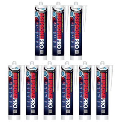 Bond It Gripbond Pro Super Strong Advanced Hybrid Adhesive & Sealant9X Clear310MlOdourlessHigh-ModulusNon-Shrinking from B&Q