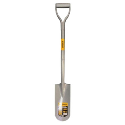Rtrmax Drainage Spade With Metal Handle1050mmMulti-Purpose Drainage SpadeHeavy Duty Drainage & Trenching Shovel from B&Q