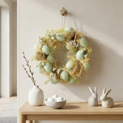 Garden Greatness Artificial Easter Wreath With Flowers from B&Q