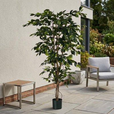 Garden Greatness Lifelike Green Fiscus Potted Tree from B&Q