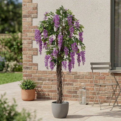 Garden Greatness Lifelike Purple Wisteria Potted Tree from B&Q
