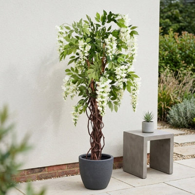 Garden Greatness Lifelike Cream Wisteria Potted Tree from B&Q