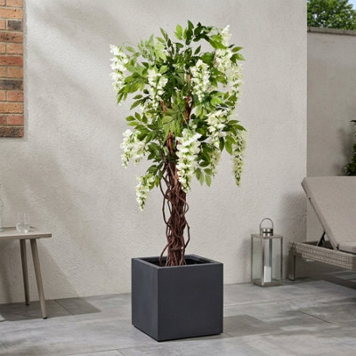 Garden Greatness Lifelike Cream Wisteria Potted Tree from B&Q