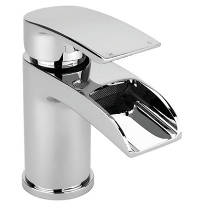 Balterley Modern Bathroom Waterfall Spout Mono Basin Mixer TapChrome from B&Q