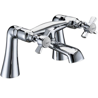 Balterley Traditional Crosshead Deck Mounted Bath Filler TapChrome from B&Q
