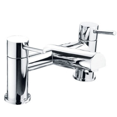 Balterley Contemporary Minimalist Round Deck Mounted Bath Filler TapChrome from B&Q