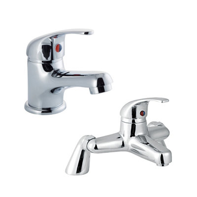 Balterley Standard Mono Basin Mixer Tap And Bath Filler Tap SetChrome from B&Q